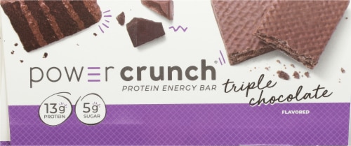 Power Crunch Triple Chocolate Protein Energy Bars Perspective: right