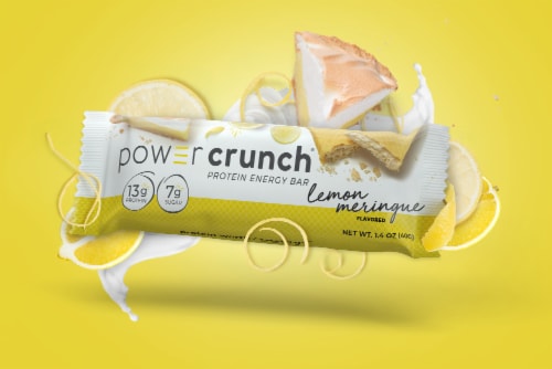 Power Crunch® Lemon Meringue Protein Energy Bar Perspective: right