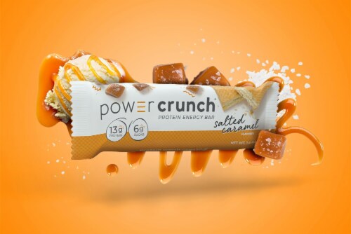 Power Crunch Salted Caramel Protein Energy Bars Perspective: right