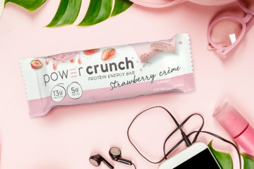Power Crunch® Strawberry Creme Protein Energy Bars Perspective: right