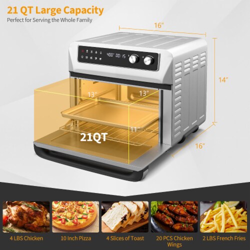 Kitcheniva Convection Air Fryer Toaster Oven 1800w Perspective: right