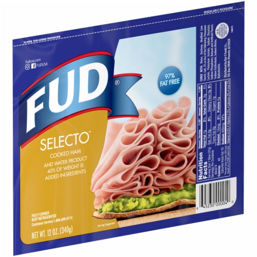 FUD® Selecto Cooked Pre-Packaged Ham Perspective: right