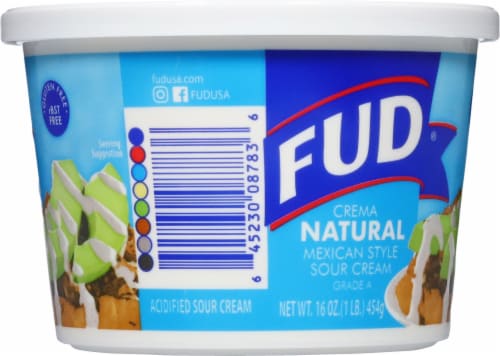 FUD® Crema Natural Mexican Style Sour Cream Perspective: right