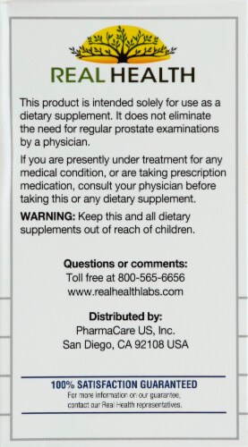 Real Health Prostate Complete Softgels Perspective: right