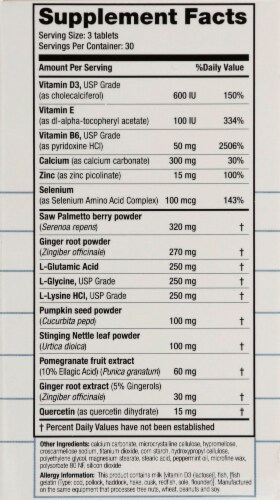 Real Health  Prostate Formula with Saw Palmetto Perspective: right