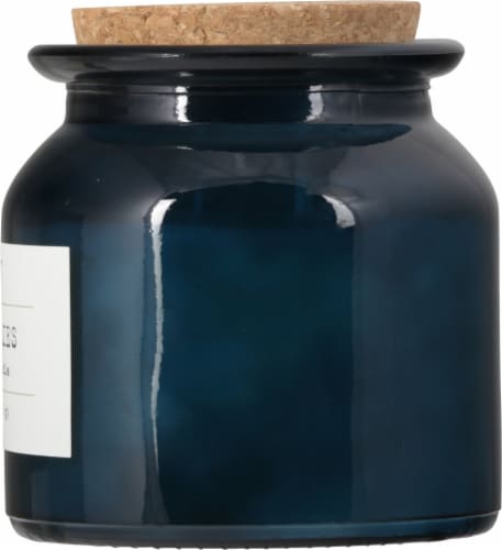 Foundry Candle Co. Ocean Lilies Soy Wax Candle - Navy Blue Perspective: right