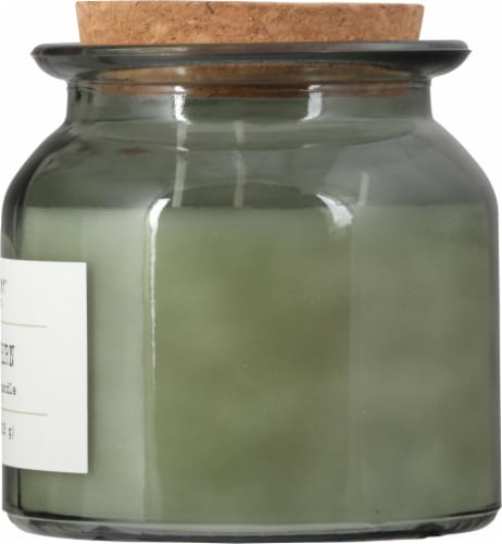 Foundry Candle Co. Wild Fern Soy Wax Candle - Olive Green Perspective: right