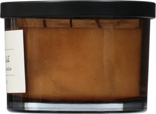 Foundry™ Candle Co. Whiskey + Oak 3 Whick Soy Wax Candle Perspective: right