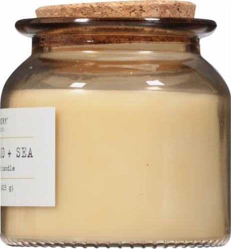 Foundry™ Candle Co. Sandalwood + Sea Soy Blend Candle Perspective: right