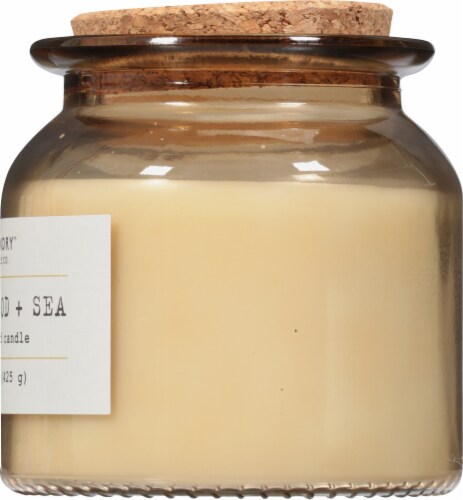 Foundry™ Candle Co. Sandalwood + Sea Soy Blend Candle Perspective: right