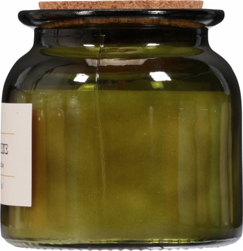 Foundry Candle Co. Balsam + Pine Soy Wax Candle - Dark Green Perspective: right