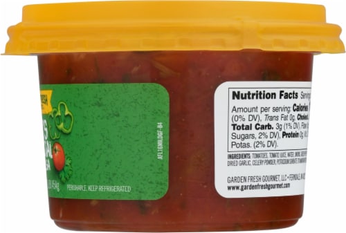 Garden Fresh Gourmet Jack's Special Mild Salsa Perspective: right