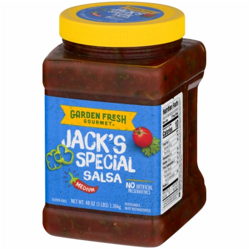 Garden Fresh Gourmet Medium Jack's Special Salsa Perspective: right
