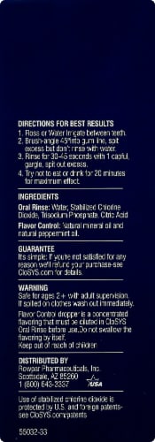 CloSYS Unflavored Ultra Sensitive Oral Rinse Perspective: right