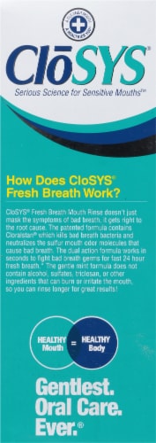 CloSYS® Gentle Mint Oral Rinse Perspective: right