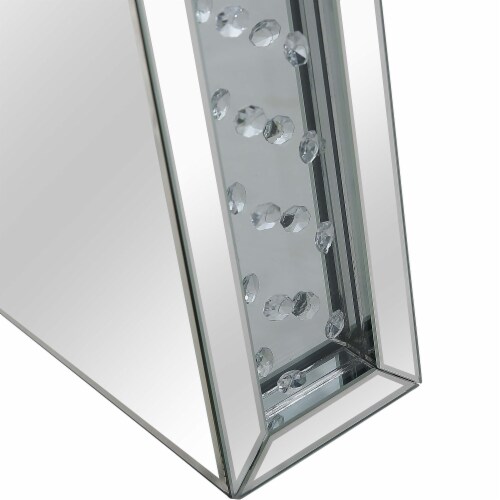 Diana Mirrored Console Table with Clear Mirrored Glass Perspective: right