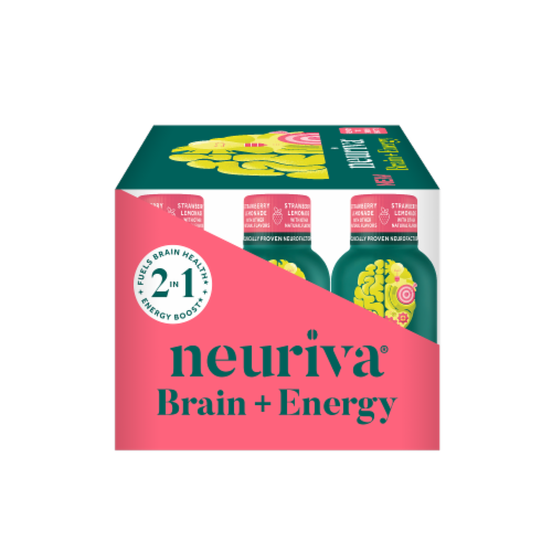 Neuriva Brain + Energy Strawberry Lemonade Dietary Supplement Perspective: right