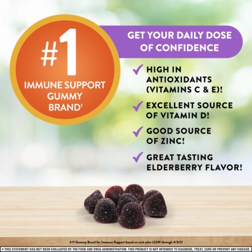 Airborne Kids Elderberry Immune Support Gummies Perspective: right