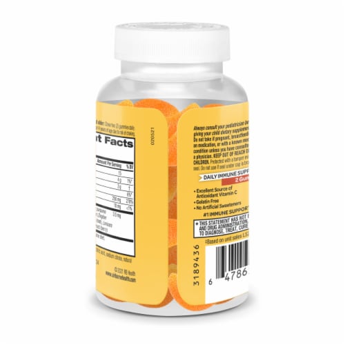 Airborne® Simply-C Vitamin C and Immune Support Orange Gummies Perspective: right