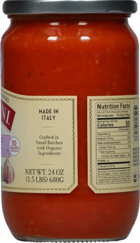 Lucini® Italia Organic Roasted Garlic Marinara Sauce Perspective: right