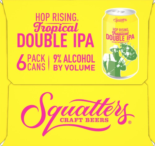 Squatters Hop Rising Tropical Double IPA Perspective: right