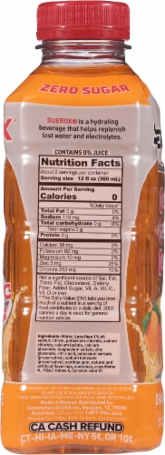 SueroX® Orange Rescue Electrolyte Drink Bottle Perspective: right