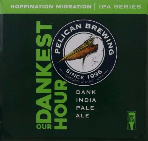 Pelican Brewing Company Our Dankest Hour Dank IPA Beer Perspective: right