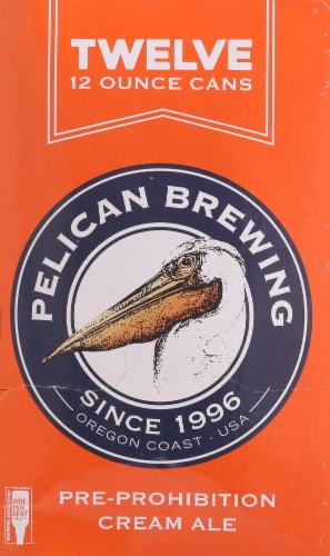Pelican Brewing Company Kiwanda Pre-Prohibition Cream Ale Beer Perspective: right