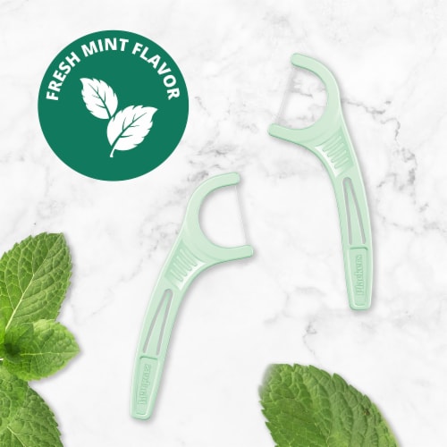 Plackers™ Micro Mint Dental Flossers Value Size Perspective: right