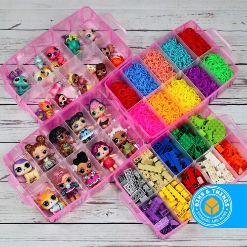  Ultimate Bundle of Bins & Things Toy Organizers with 48  Compartments Compatible with LOL Surprise Dolls, LPS Figures, Shopkins and  Calico Critters : Toys & Games