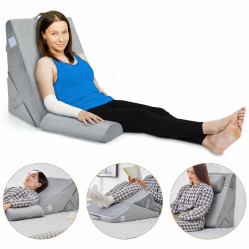 New Adjustable Back Sofa Bed Wedge Cushion Pillow Office Chair Rest Neck  Support