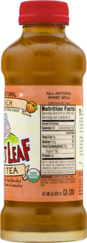 Sweet Leaf Organic Peach Iced Tea Perspective: right