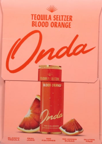 Onda Blood Orange Tequila Seltzer Perspective: right