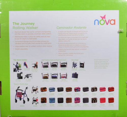 Nova Journey Rolling Walker - Blue Perspective: right