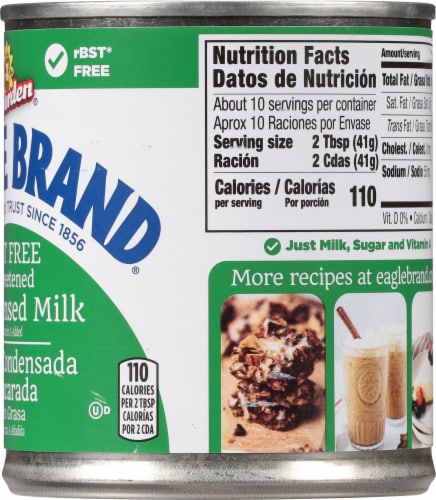 Eagle Brand Fat Free Sweetened Condensed Milk Perspective: right
