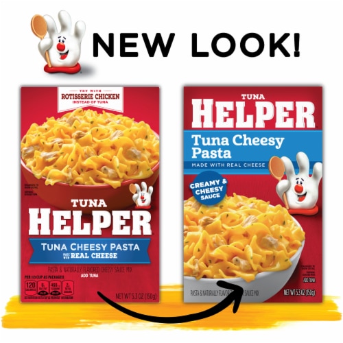 Tuna Helper Cheesy Pasta Perspective: right