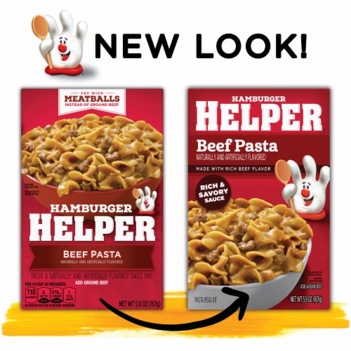 Hamburger Helper Beef Pasta Perspective: right