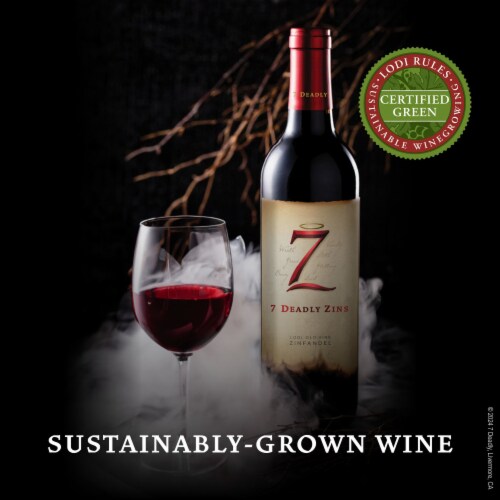 7 Deadly Zins Lodi Old Vine Zinfandel California Red Wine Perspective: right