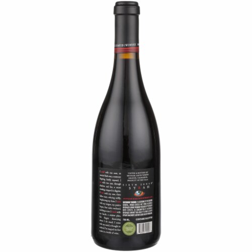 Sixth Sense Syrah California Red Wine Perspective: right