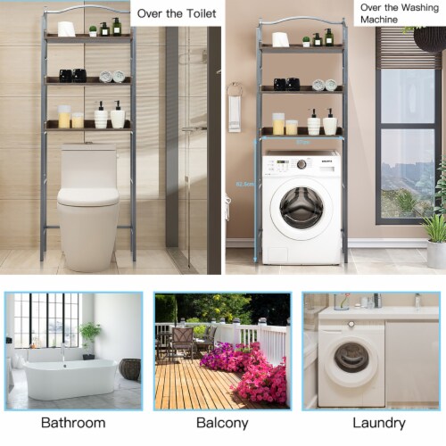 3-Tier Bathroom Spacesaver Storage Rack Perspective: right