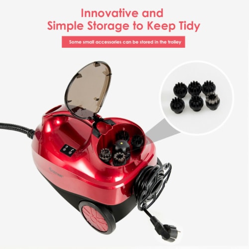 Costway 2000W Heavy Duty Steam Cleaner Mop Multi-Purpose W/19 Accessories 4.0 Bar 1.5L Perspective: right