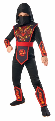 Seasons Fire Ninja Youth 8-10 Halloween Costume Perspective: right