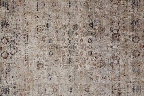 Feizy Rugs Ivory Sand/Cool Gray Caprio Space Dyed Ornamental Accent Rug Perspective: right