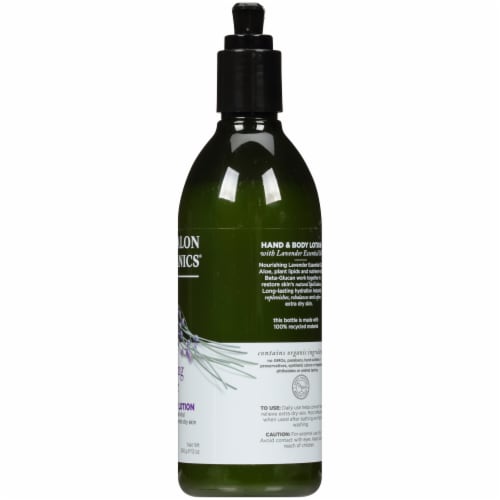 Avalon Organics Lavender Hand and Body Lotion Perspective: right