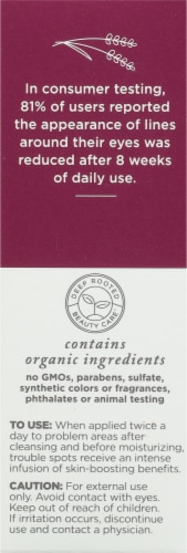Avalon Organics Wrinkle Therapy Facial Serum Perspective: right