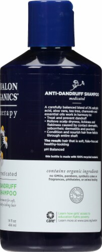 Avalon Organics Medicated Anti-Dandruff Shampoo Perspective: right