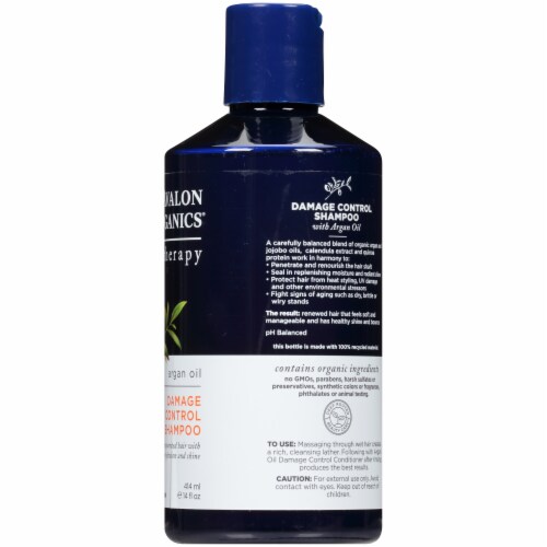 Avalon Organics Argan Oil Damage Control Shampoo Perspective: right