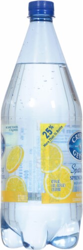 Crystal Geyser Lemon Flavored Sparkling Bottled Water Perspective: right