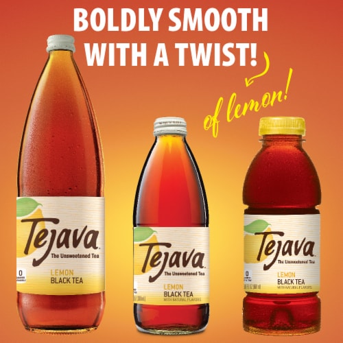 Tejava™ Tea Unsweetened Black Tea - Lemon Perspective: right