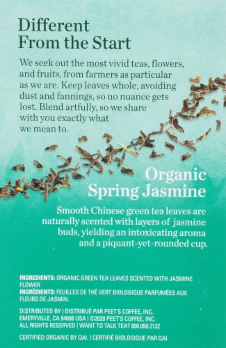 Mighty Leaf Jasmin Du Printemps Biologique Tea Sachets Perspective: right